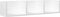 vidaXL - Wandkasten - 2 - st - 75x18x16,5 - cm - bewerkt - hout - wit