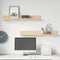vidaXL - Wandkasten - 2 - st - 80x11x9 - cm - massief - grenenhout