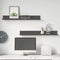 vidaXL - Wandkasten - 2 - st - 80x11x9 - cm - massief - grenenhout - grijs
