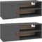 vidaXL - Wandkasten - 2 - st - 80x30x30 - cm - massief - grenenhout - grijs