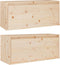 vidaXL - Wandkasten - 2 - st - 80x30x35 - cm - massief - grenenhout