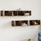 vidaXL - Wandkasten - 2 - st - 99x18x16,5 - cm - bewerkt - hout - gerookt - eikenkleur