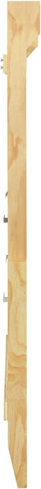 vidaXL Wandklimrek 80x15,8x195 cm hout