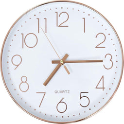 vidaXL - Wandklok - 30 - cm - roségoud
