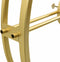 vidaXL - Wandklok - 52 - cm - ijzer - goudkleurig