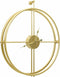 vidaXL - Wandklok - 52 - cm - ijzer - goudkleurig
