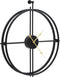 vidaXL - Wandklok - 52 - cm - ijzer - zwart