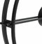 vidaXL - Wandklok - 52 - cm - ijzer - zwart