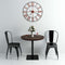 vidaXL - Wandklok - 58 - cm - metaal - rood