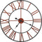 vidaXL - Wandklok - 58 - cm - metaal - rood