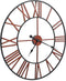 vidaXL - Wandklok - 58 - cm - metaal - rood