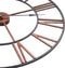 vidaXL - Wandklok - 58 - cm - metaal - rood