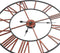vidaXL - Wandklok - 58 - cm - metaal - rood