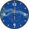 vidaXL - Wandklok - met - lichtgevende - wijzerplaat - en - wijzers - Ø30 - cm - blauw