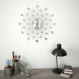 vidaXL - Wandklok - met - quartz-mechanisme - 50 - cm - modern - ontwerp