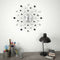 vidaXL - Wandklok - met - quartz-mechanisme - 50 - cm - modern - ontwerp
