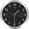 vidaXL - Wandklok - met - quartz-mechanisme - hygrometer - thermometer - 30 - cm - zwart