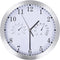 vidaXL - Wandklok - met - quartz-mechanisme - hygrometer - thermometer - 30 - cm - wit