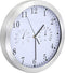 vidaXL - Wandklok - met - quartz-mechanisme - hygrometer - thermometer - 30 - cm - wit