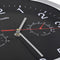 vidaXL - Wandklok - met - quartz-mechanisme - hygrometer - thermometer - 30 - cm - zwart