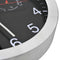 vidaXL - Wandklok - met - quartz-mechanisme - hygrometer - thermometer - 30 - cm - zwart