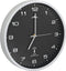 vidaXL - Wandklok - met - quartz - uurwerk - radiogestuurd - 31 - cm - zwart