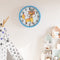 vidaXL - Wandklok - Ø25,5 - cm - polystyreen - en - glas - blauw