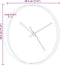 vidaXL - Wandklok - Ø29,5 - cm - polystyreen - en - glas - goudkleurig - en - wit