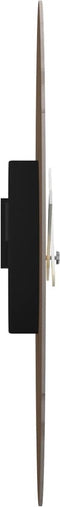 vidaXL - Wandklok - Ø30 - cm - bewerkt - hout - geel - en - zwart