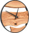 vidaXL - Wandklok - Ø35 - cm - ijzer - en - olijfhout - bruin