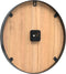 vidaXL - Wandklok - Ø39 - cm - ijzer - en - bewerkt - hout - bruin