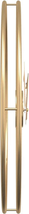 vidaXL - Wandklok - Ø50 - cm - ijzer - goudkleurig