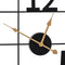 vidaXL - Wandklok - Ø50 - cm - ijzer - zwart