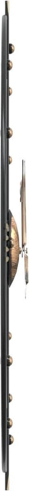 vidaXL - Wandklok - Ø60 - cm - ijzer - zwart