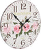 vidaXL - Wandklok - vintage - stijl - 30 - cm - bloemen