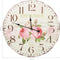 vidaXL - Wandklok - vintage - stijl - 60 - cm - bloemen