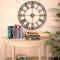vidaXL - Wandklok - vintage-stijl - met - quartz-mechanisme - XXL - 60 - cm - metaal