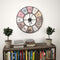 vidaXL - Wandklok - vintage-stijl - quartz-mechanisme - XXL - 60 - cm - metaal