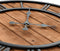 vidaXL - Wandklok - vintage-stijl - quartz-mechanisme - XXL - 60 - cm - hout - metaal