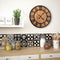 vidaXL - Wandklok - vintage-stijl - quartz-mechanisme - XXL - 60 - cm - hout - metaal
