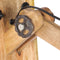 vidaXL Wandlamp E27 massief mangohout en ijzer zilverkleurig
