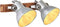 vidaXL Wandlamp industrieel E27 45x25 cm zilverkleurig