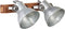 vidaXL Wandlamp industrieel E27 45x25 cm zilverkleurig