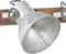 vidaXL Wandlamp industrieel E27 45x25 cm zilverkleurig