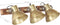 vidaXL Wandlamp industrieel E27 65x25 cm messingkleurig