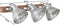 vidaXL Wandlamp industrieel E27 65x25 cm zilverkleurig
