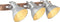 vidaXL Wandlamp industrieel E27 65x25 cm zilverkleurig