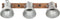vidaXL Wandlamp industrieel E27 65x25 cm zilverkleurig