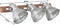 vidaXL Wandlamp industrieel E27 65x25 cm zilverkleurig
