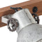 vidaXL Wandlamp industrieel E27 65x25 cm zilverkleurig